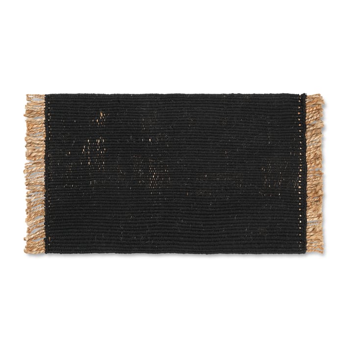 Block deurmat 50x80 cm - Black-natural - Ferm Living