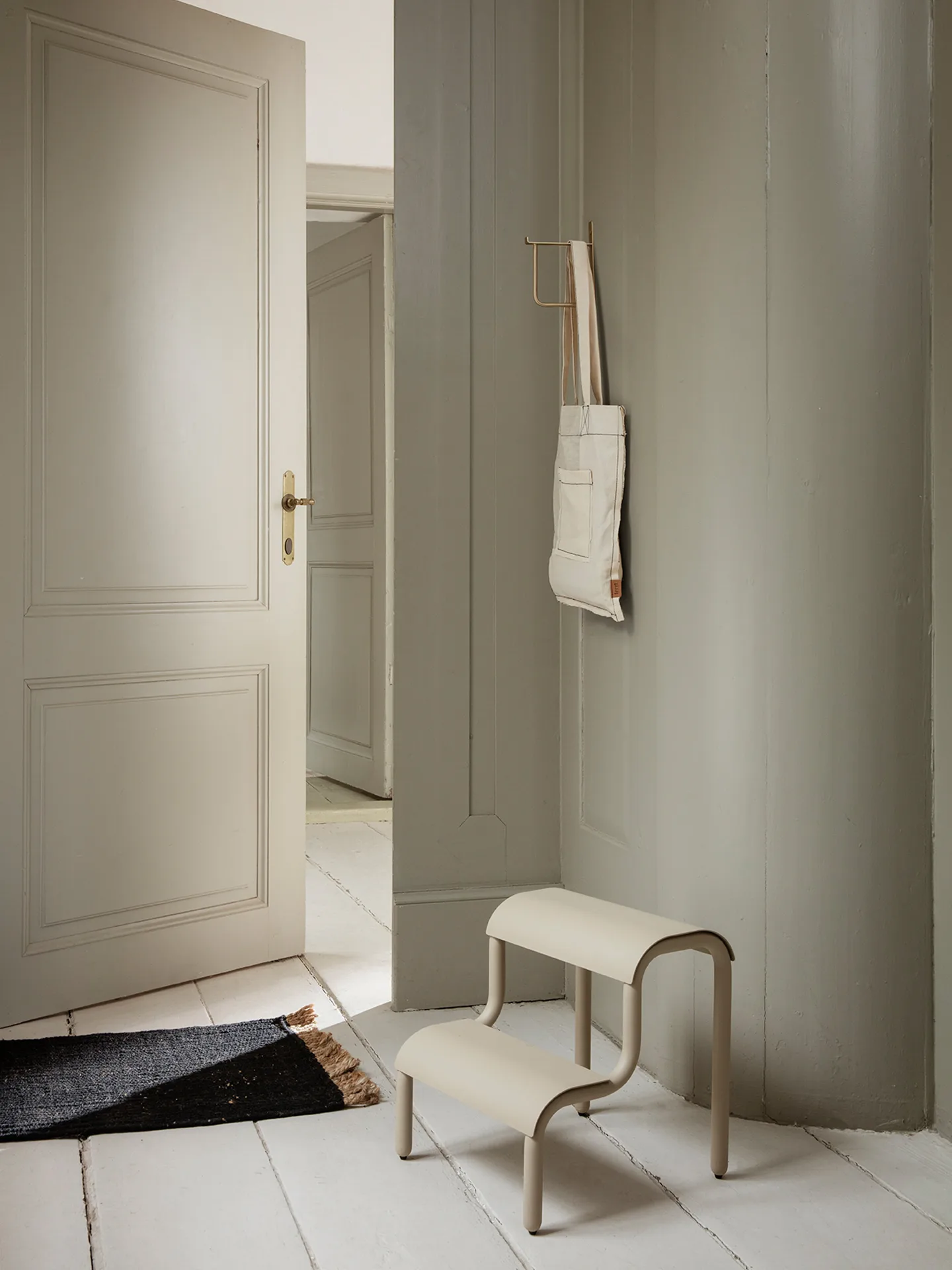 Block deurmat 50x80 cm, Black-natural Ferm Living