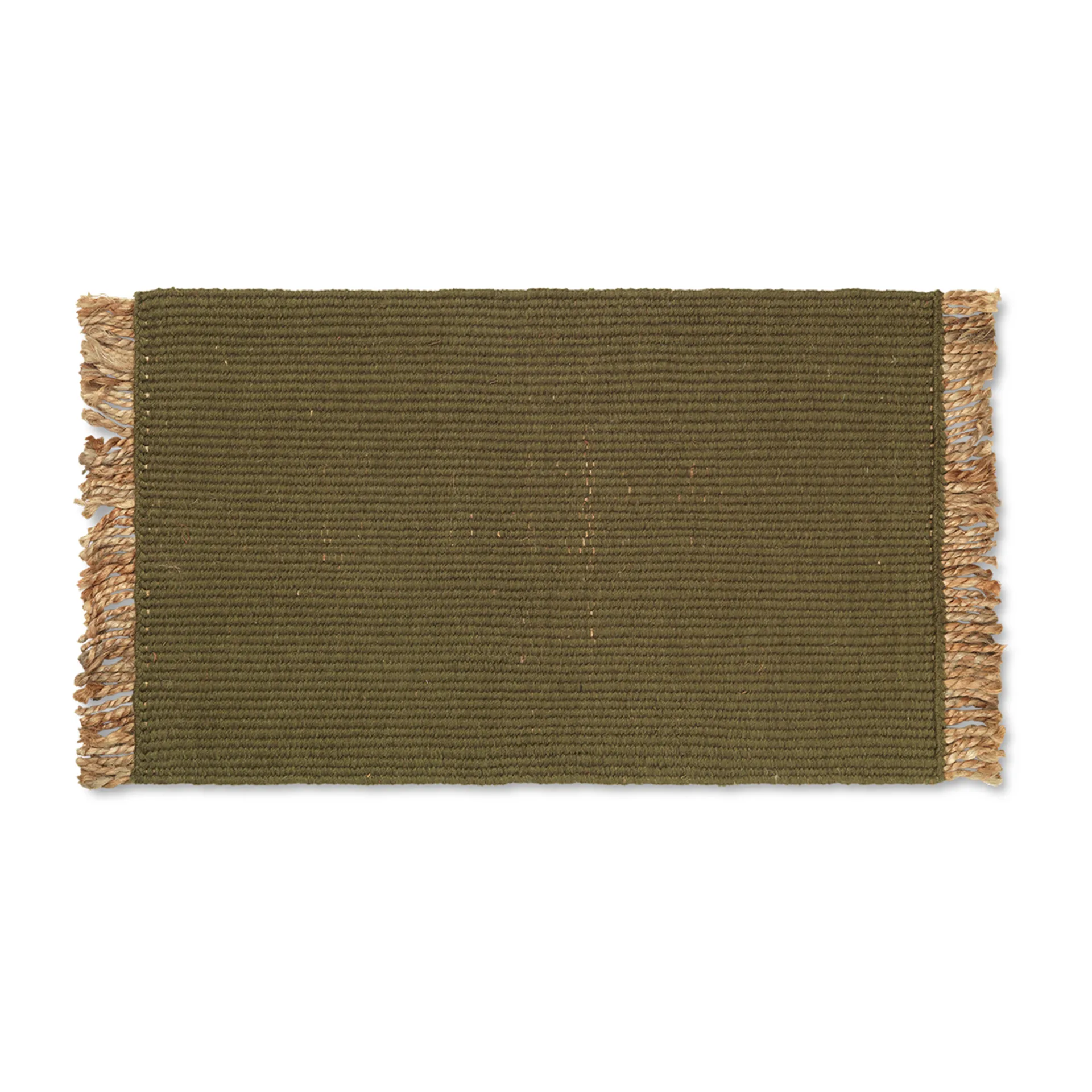 Block deurmat 50x80 cm, Olive-natural Ferm Living