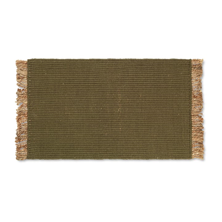 Block deurmat 50x80 cm - Olive-natural - ferm LIVING