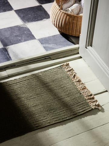 Block deurmat 50x80 cm - Olive-natural - Ferm Living
