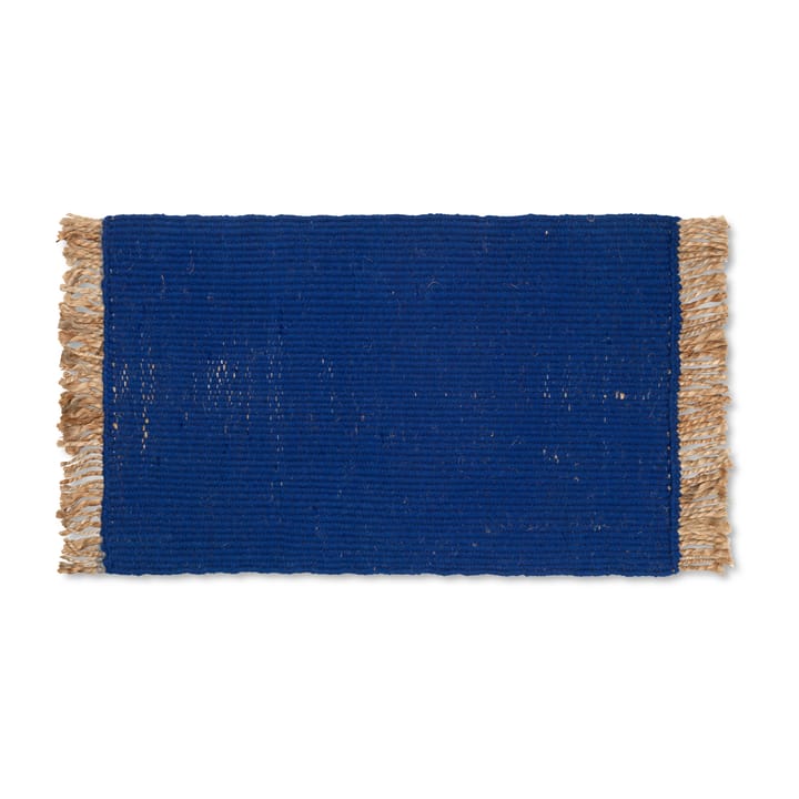 Block deurmat 80x50 cm - Blauw - Ferm LIVING