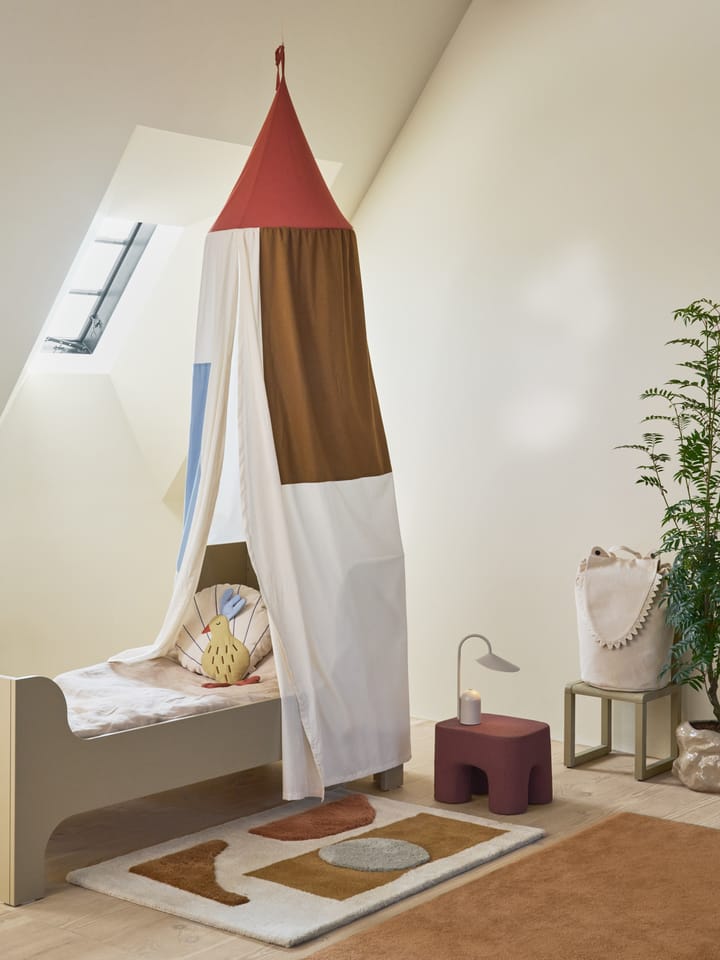 Bloco getuft vloerkleed, Blush-off white, 80x120 cm Ferm Living