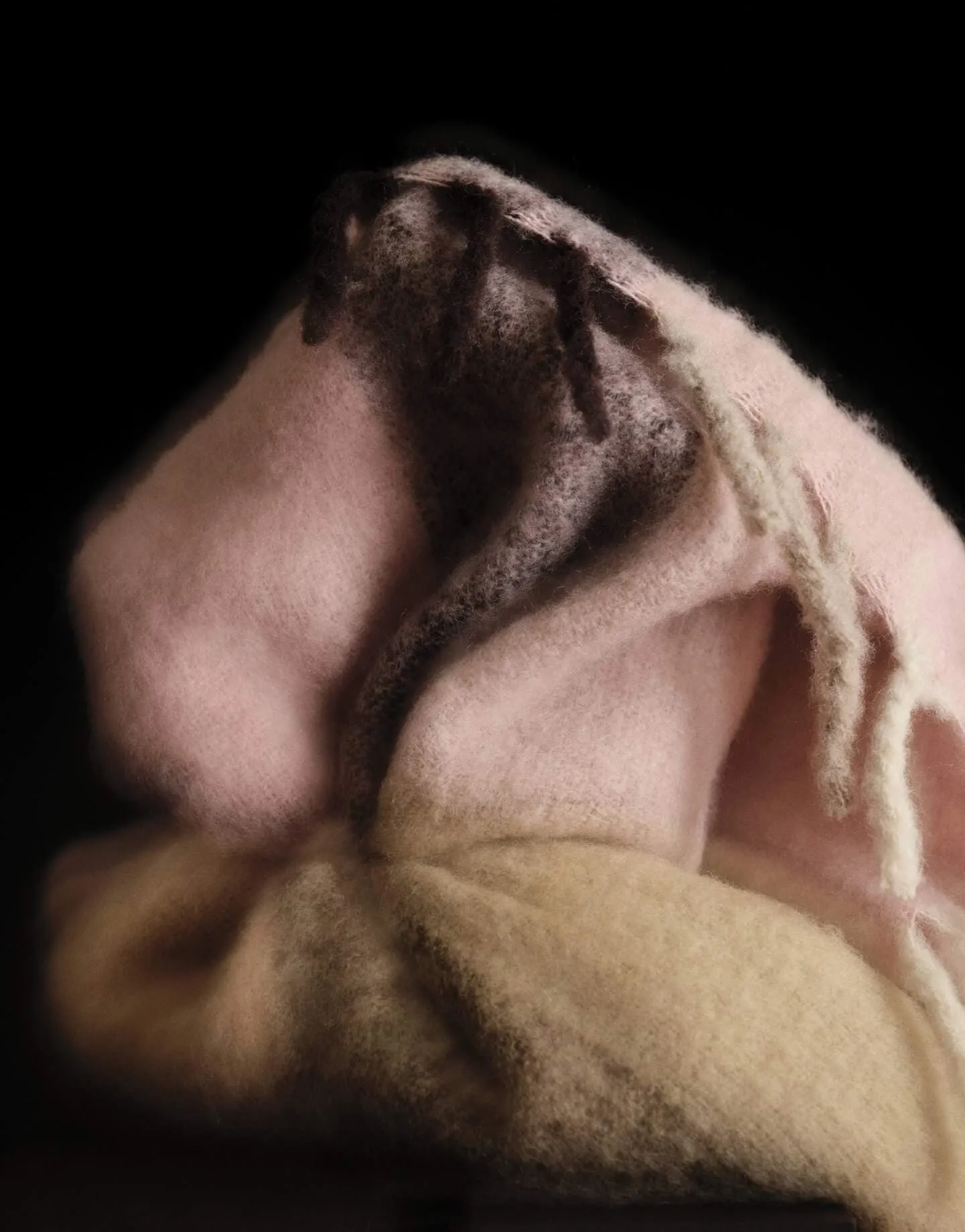 Blur mohair plaid, Butter-pale rose, 130x170 cm Ferm Living