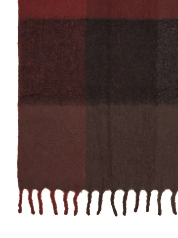 Blur mohair plaid - Dark chocolate-oxide red, 130x170 cm - Ferm Living