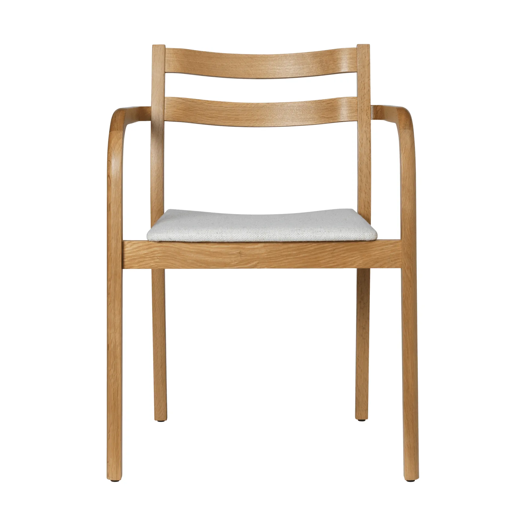 Boda armstoel, Klädd sits, natural oak-off-white Ferm Living