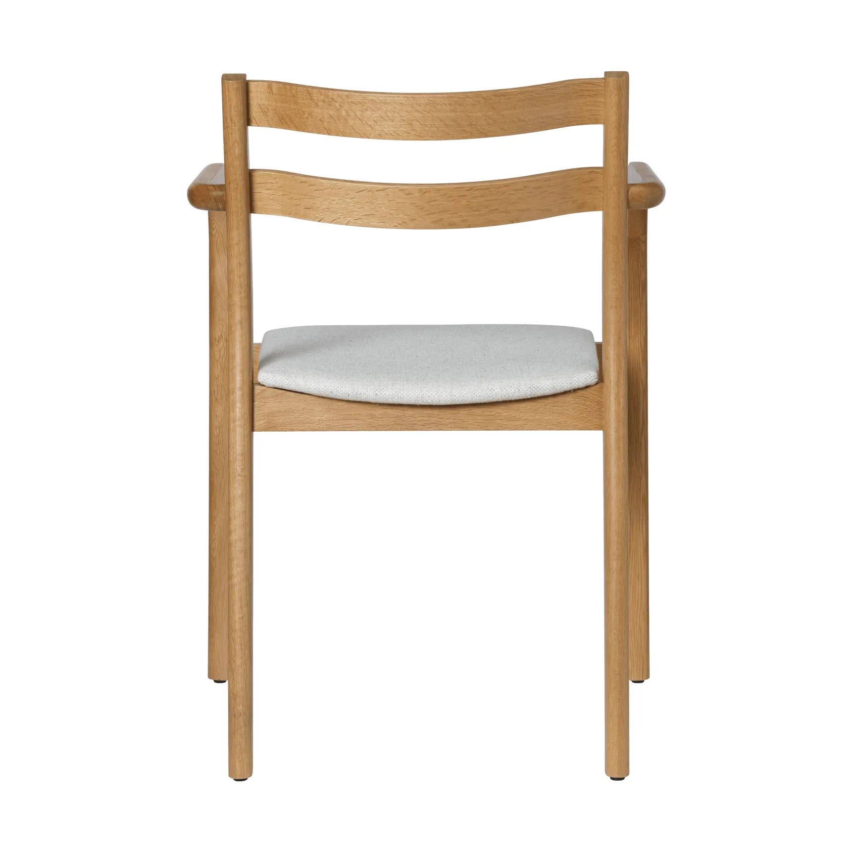 Boda armstoel, Klädd sits, natural oak-off-white Ferm Living