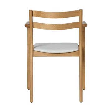 Boda armstoel - Klädd sits, natural oak-off-white - Ferm Living