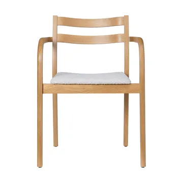 Boda armstoel - Klädd sits rugged bouclé, natural-off-white - Ferm Living