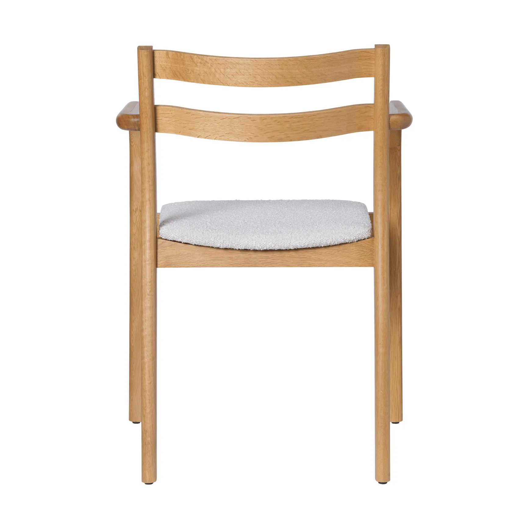 Boda armstoel, Klädd sits rugged bouclé, natural-off-white Ferm Living