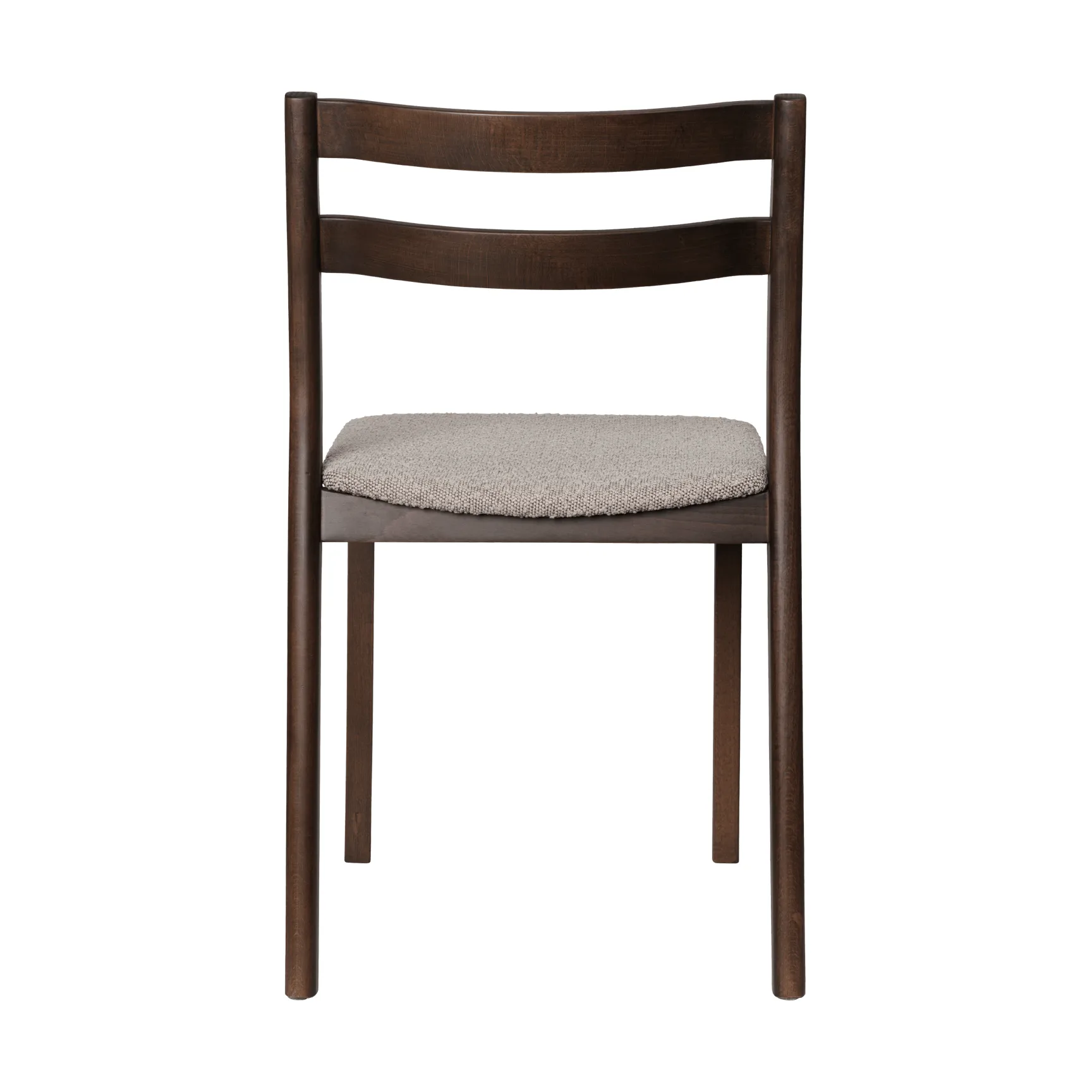 Boda stoel, Gestoffeerde zitting rugged bouclé, donker gebeitst eiken-naturel Ferm Living