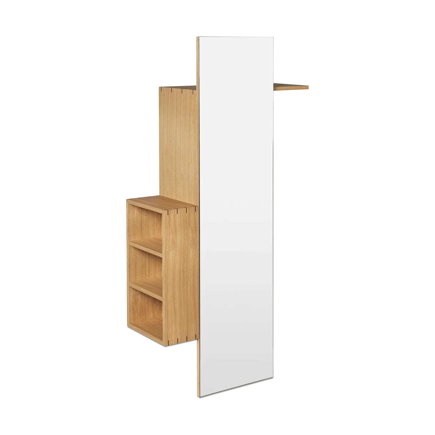Bon hallway cabinet kapstok met spiegel, Oiled Oak Ferm Living