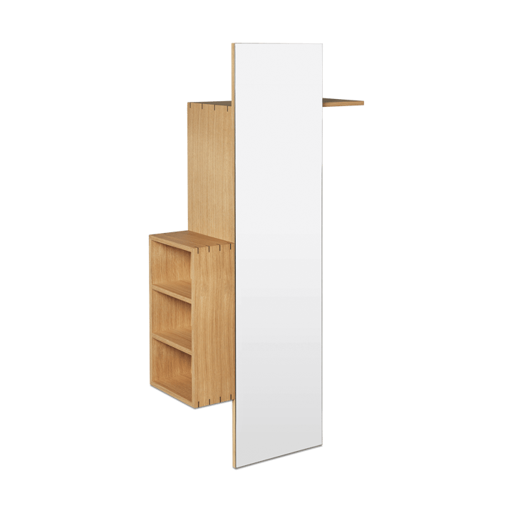 Bon hallway cabinet kapstok met spiegel - Oiled Oak - Ferm Living