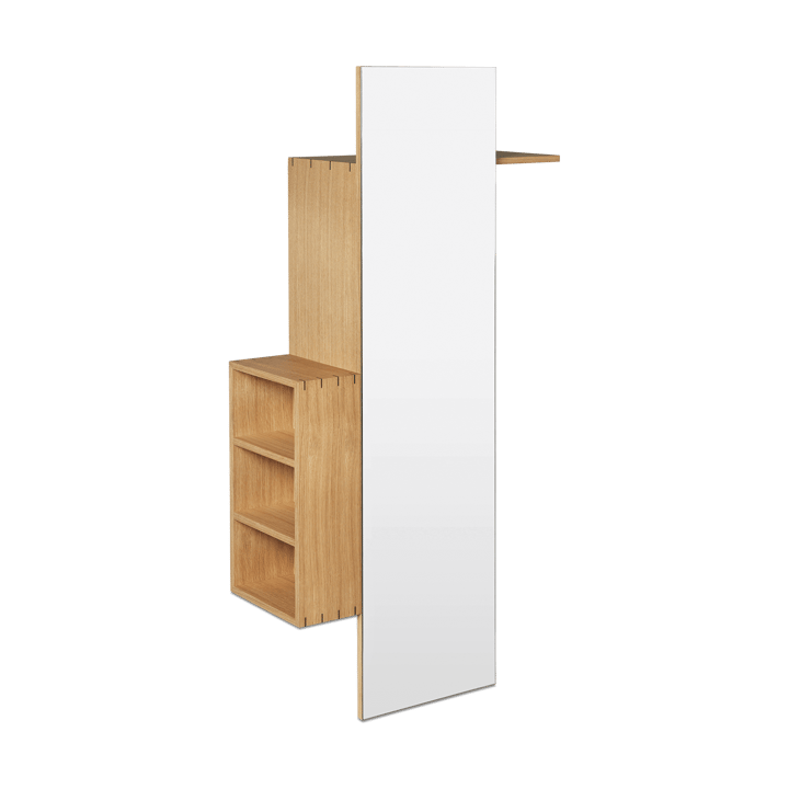 Bon hallway cabinet kapstok met spiegel - Oiled Oak - ferm LIVING