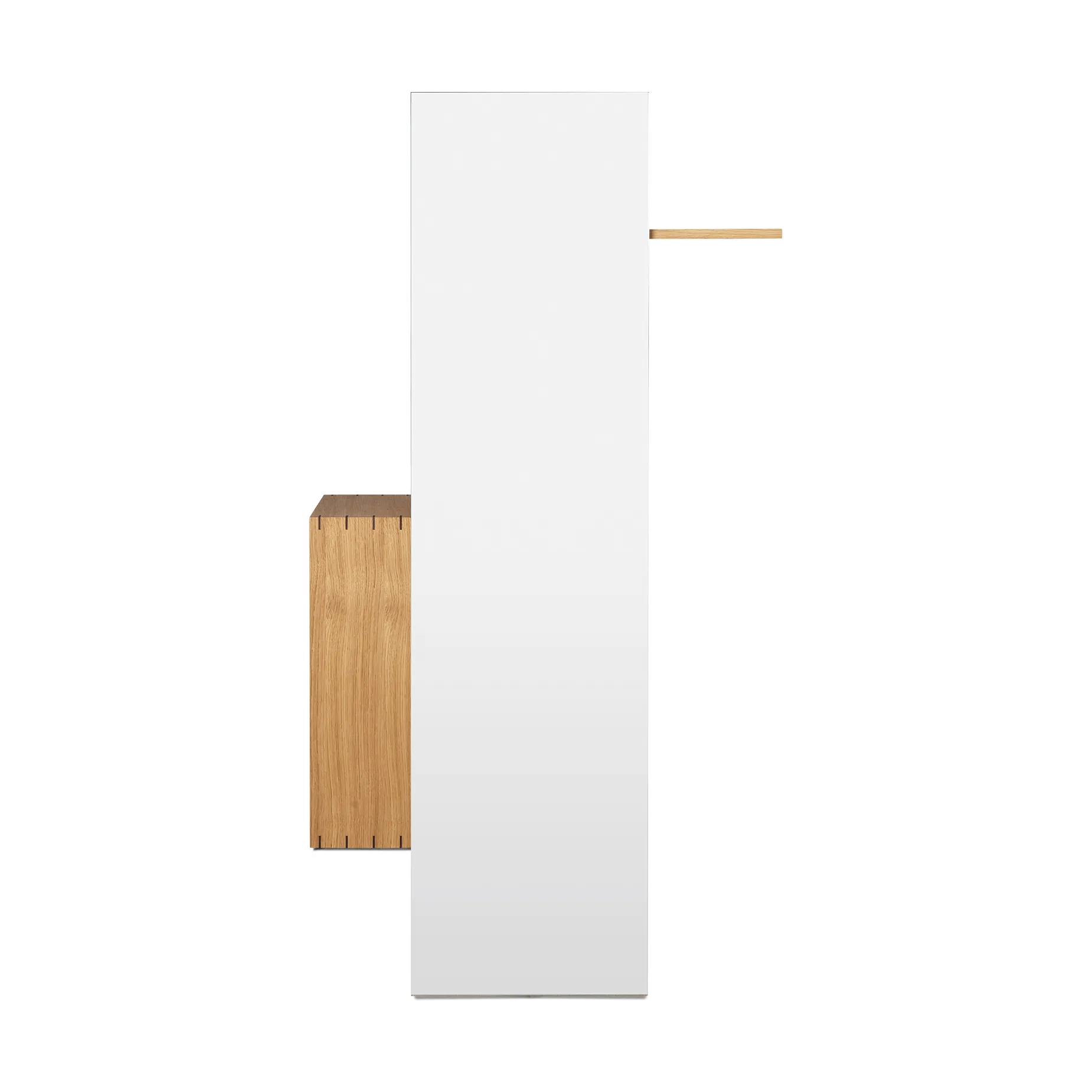 Bon hallway cabinet kapstok met spiegel, Oiled Oak Ferm Living
