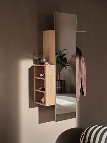 Bon hallway cabinet kapstok met spiegel - Oiled Oak - Ferm Living