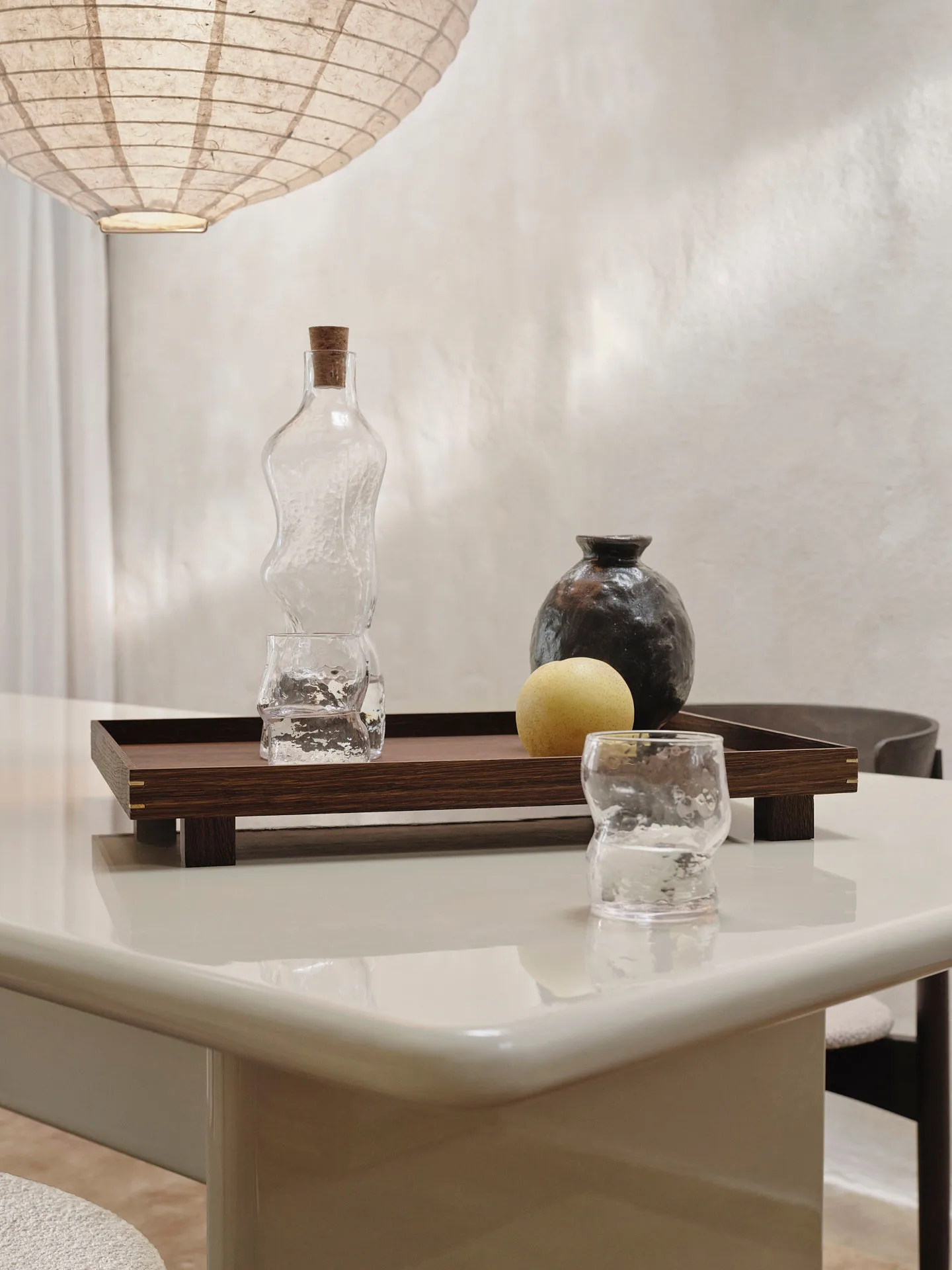 Bon houten dienblad large, Smoked oak Ferm Living