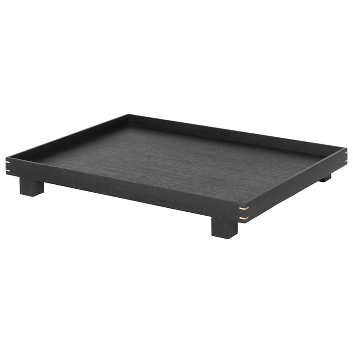Bon houten dienblad large - Zwartgebeitst eikenhout - Ferm Living