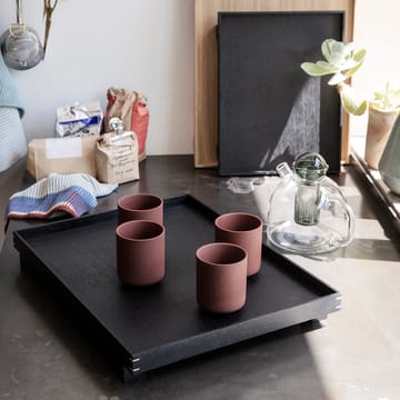 Bon houten dienblad large - Zwartgebeitst eikenhout - Ferm Living