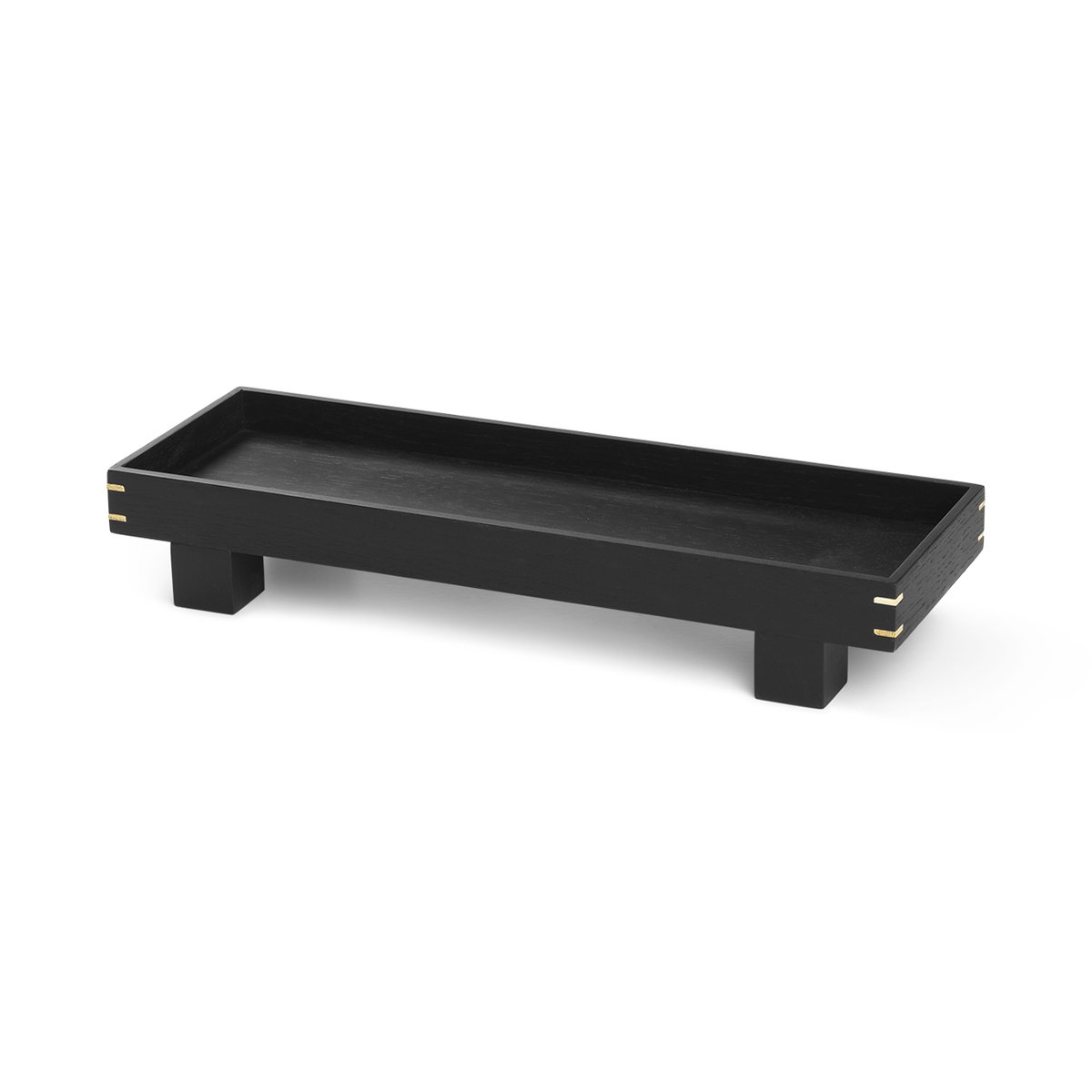Ferm Living Bon houten dienblad X small Zwartgebeitst eikenhout
