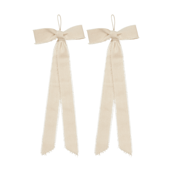 Bow decoratiehanger small 15x40 cm 2-pack - Natural - Ferm Living