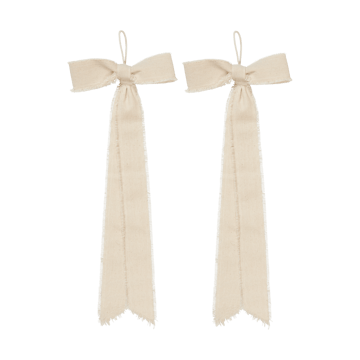 Bow decoratiehanger small 15x40 cm 2-pack - Natural - Ferm Living