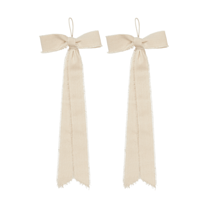 Bow decoratiehanger small 15x40 cm 2-pack, Natural Ferm Living