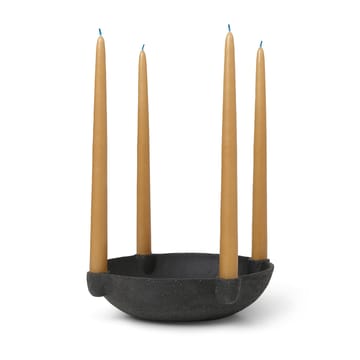 Bowl adventskandelaar keramiek large Ø27 cm - Donkergrijs - ferm LIVING