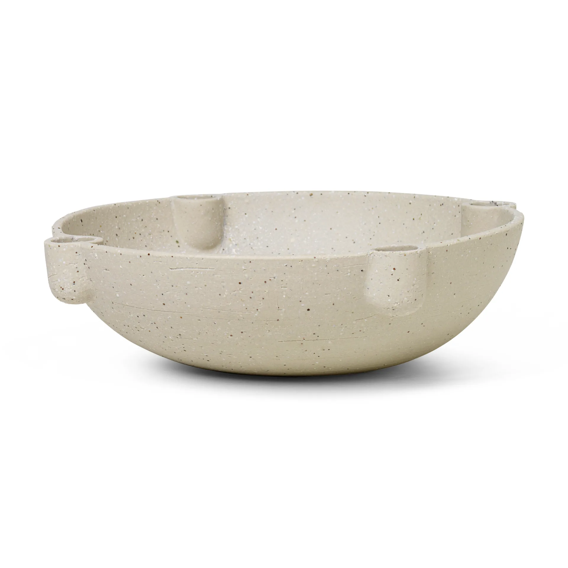 Bowl adventskandelaar keramiek large Ø27 cm, Lichtgrijs Ferm Living