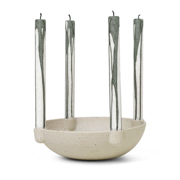 Bowl adventskandelaar keramiek large Ø27 cm - Lichtgrijs - Ferm Living