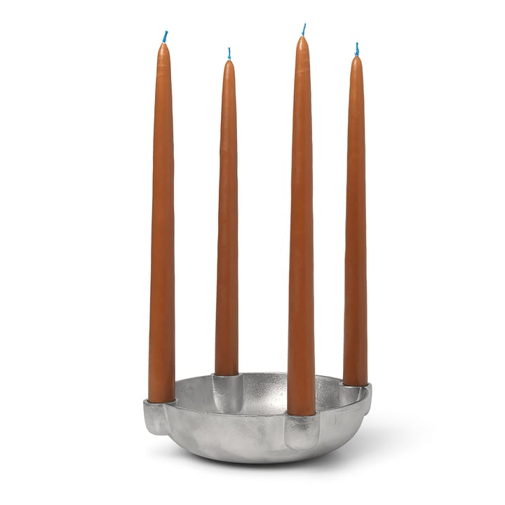 Bowl adventskandelaar medium Ø20 cm, Aluminium Ferm Living