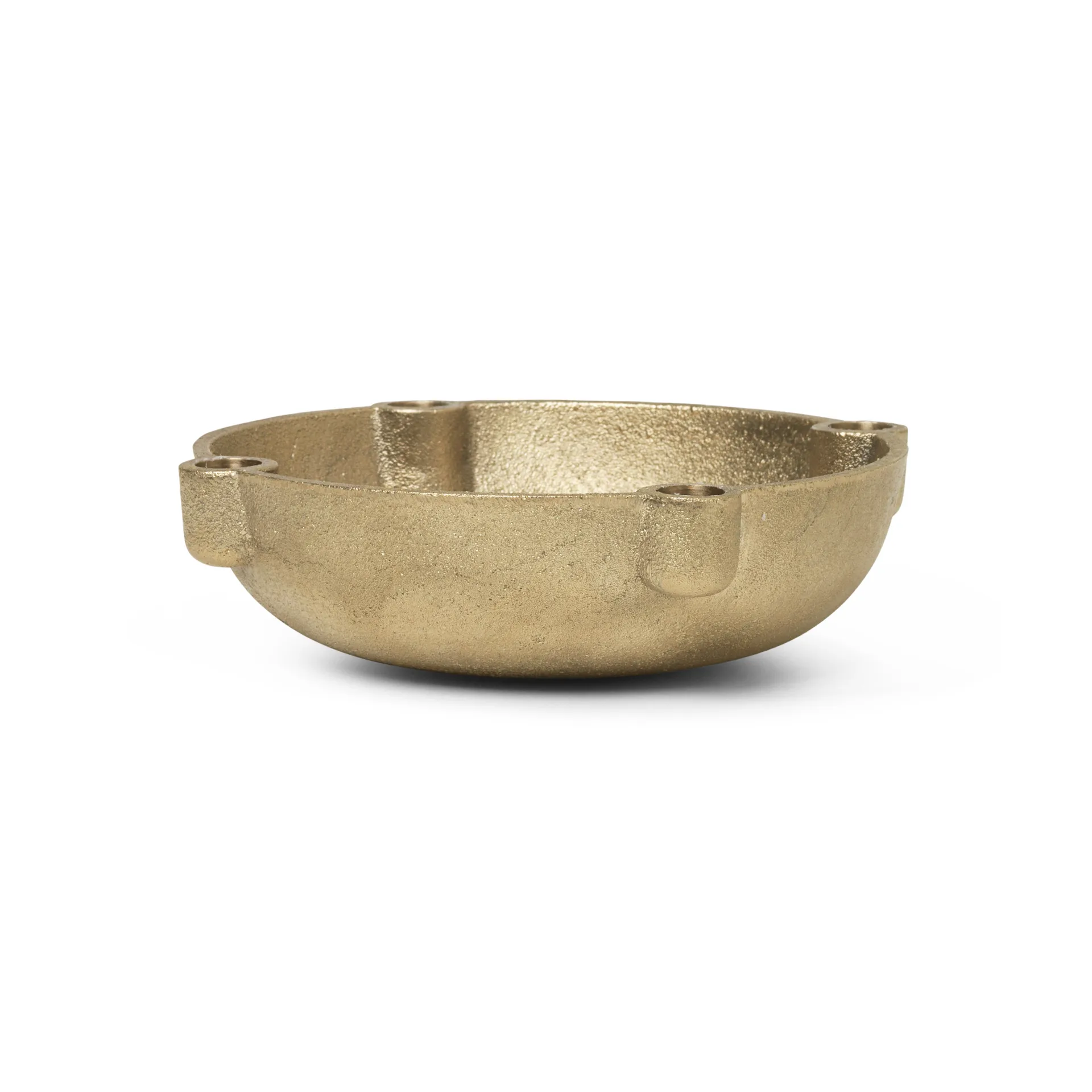 Bowl adventskandelaar messing, Brass Ferm Living