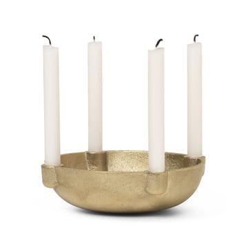Bowl adventskandelaar messing - Brass - Ferm Living