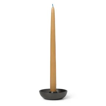 Bowl kandelaar Ø10 cm - Blackened aluminium - Ferm Living