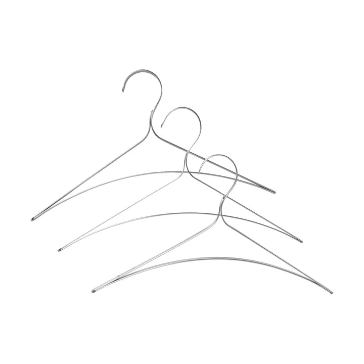 Bowline kledinghaak - 3-pack, stainless steel - Ferm Living