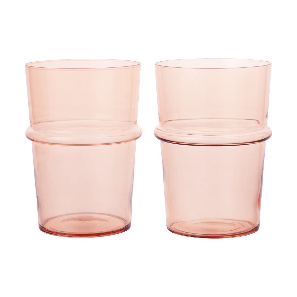 Ferm Living Boya drinkglas hoog 45 cl 2-pack Blush | Scandinavisch Interieur | Drinkglazen | Roze