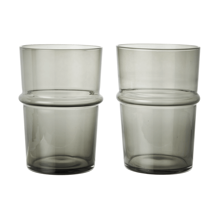Boya drinkglas hoog 45 cl 2-pack - Smoked Grey - Ferm Living
