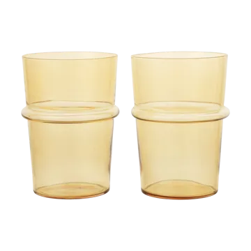 Boya drinkglas hoog 45 cl 2-pack - Yellow - Ferm Living