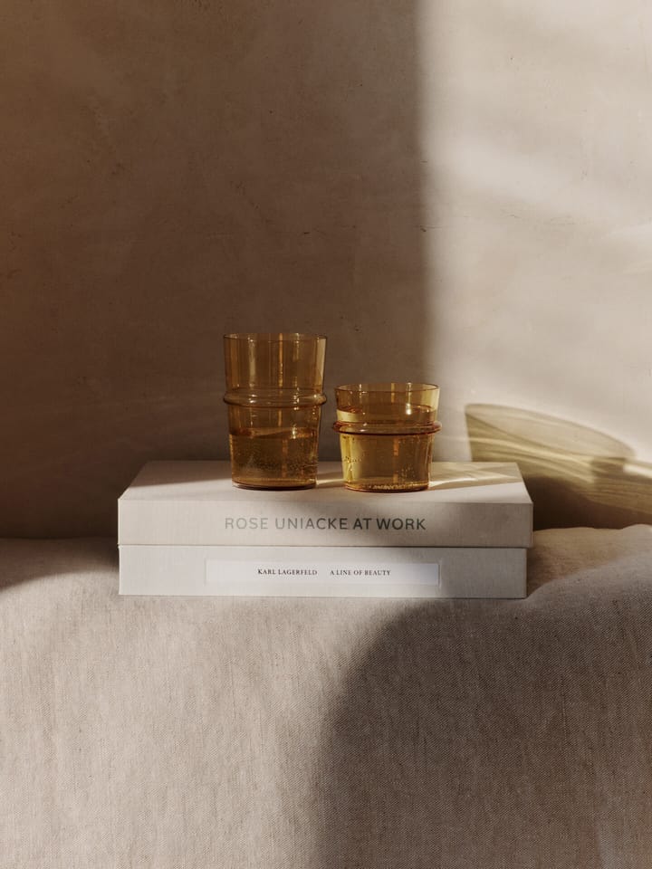 Boya drinkglas hoog 45 cl 2-pack, Yellow Ferm Living