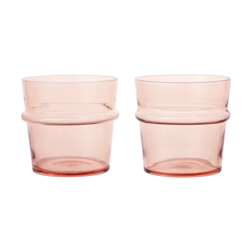 Boya drinkglas laag 30 cl 2-pack - Blush - Ferm Living