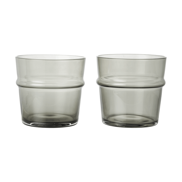 Boya drinkglas laag 30 cl 2-pack - Smoked Grey - Ferm Living
