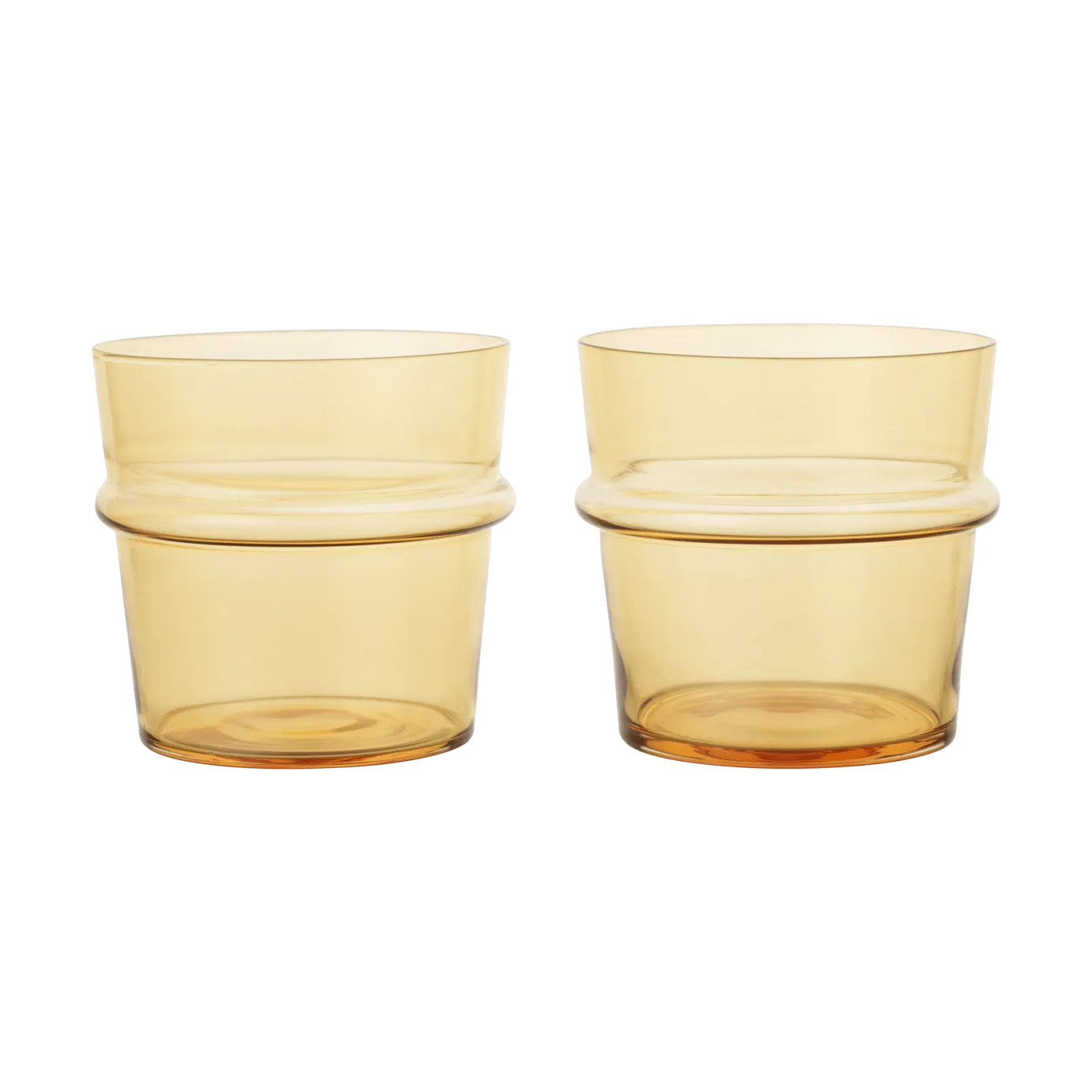 Boya drinkglas laag 30 cl 2-pack, Yellow Ferm Living