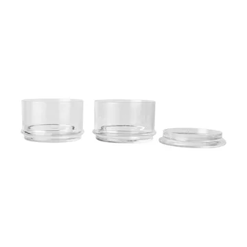 Boya stapelbare potten - 2 delar, Clear - Ferm Living