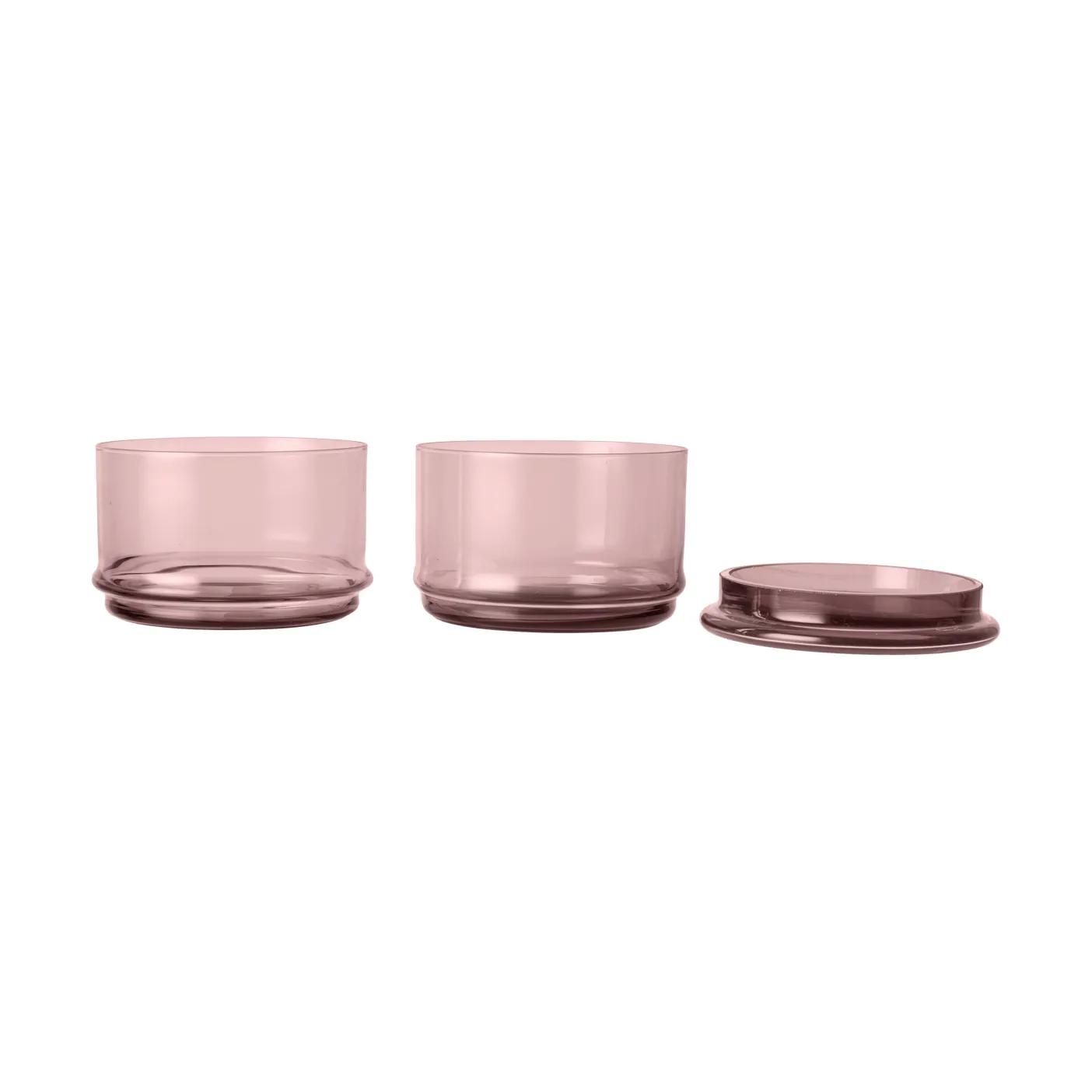 Boya stapelbare potten, 2 delar, mauve Ferm Living