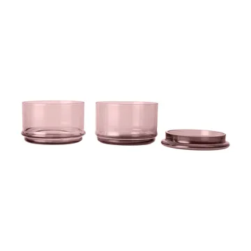 Boya stapelbare potten - 2 delar, mauve - Ferm Living