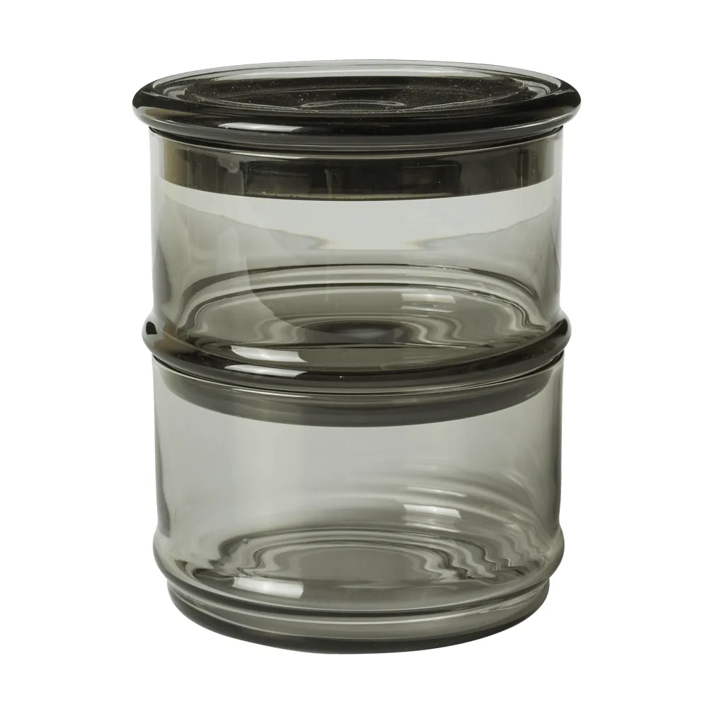 Boya stapelbare potten, 2 delar, smoked grey Ferm Living