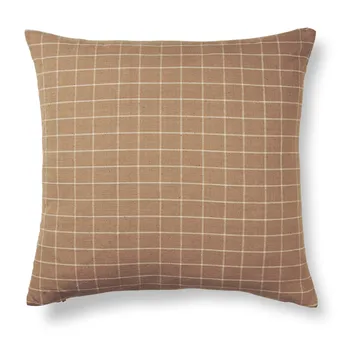 Brown kussen 50x50 cm - Check - Ferm Living