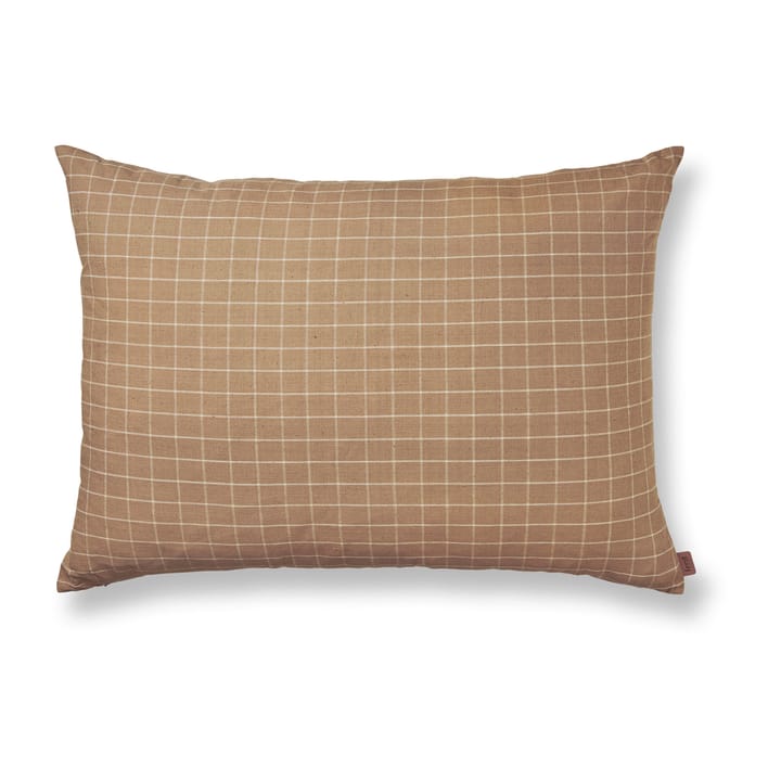 Brown kussen 60x80 cm - Check - Ferm LIVING