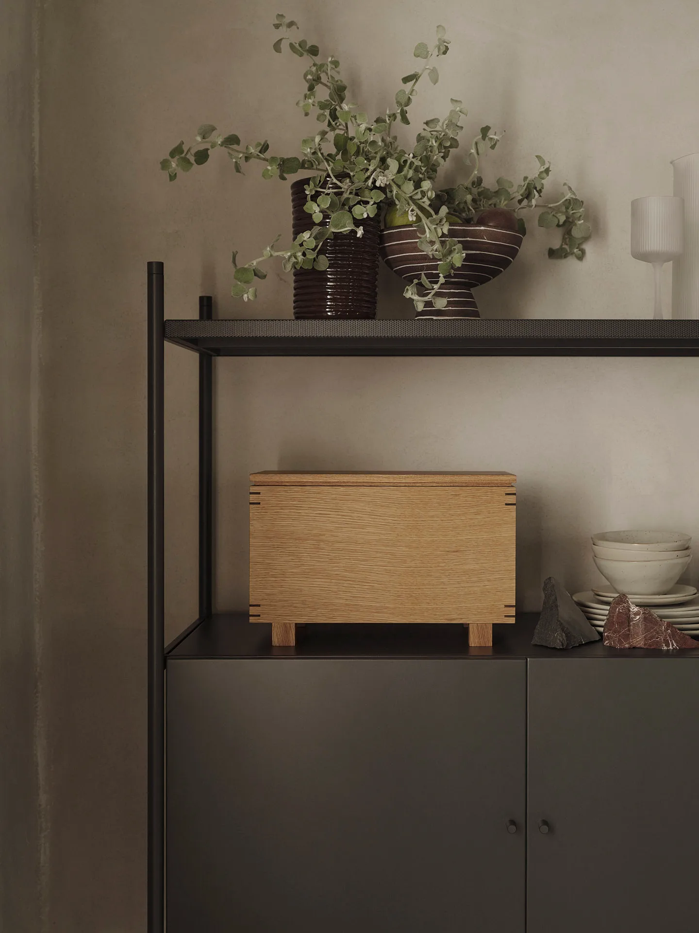 Brura kom Ø21,5 cm, Coffee-white Ferm Living