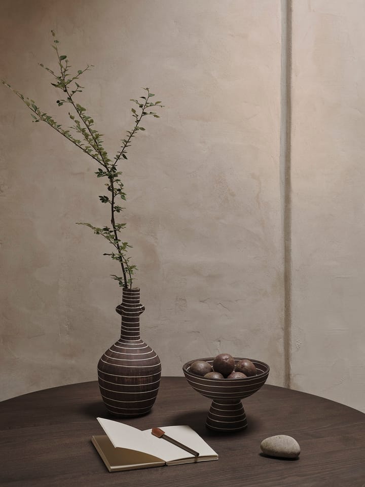 Brura vaas 32 cm, Coffee-white Ferm Living
